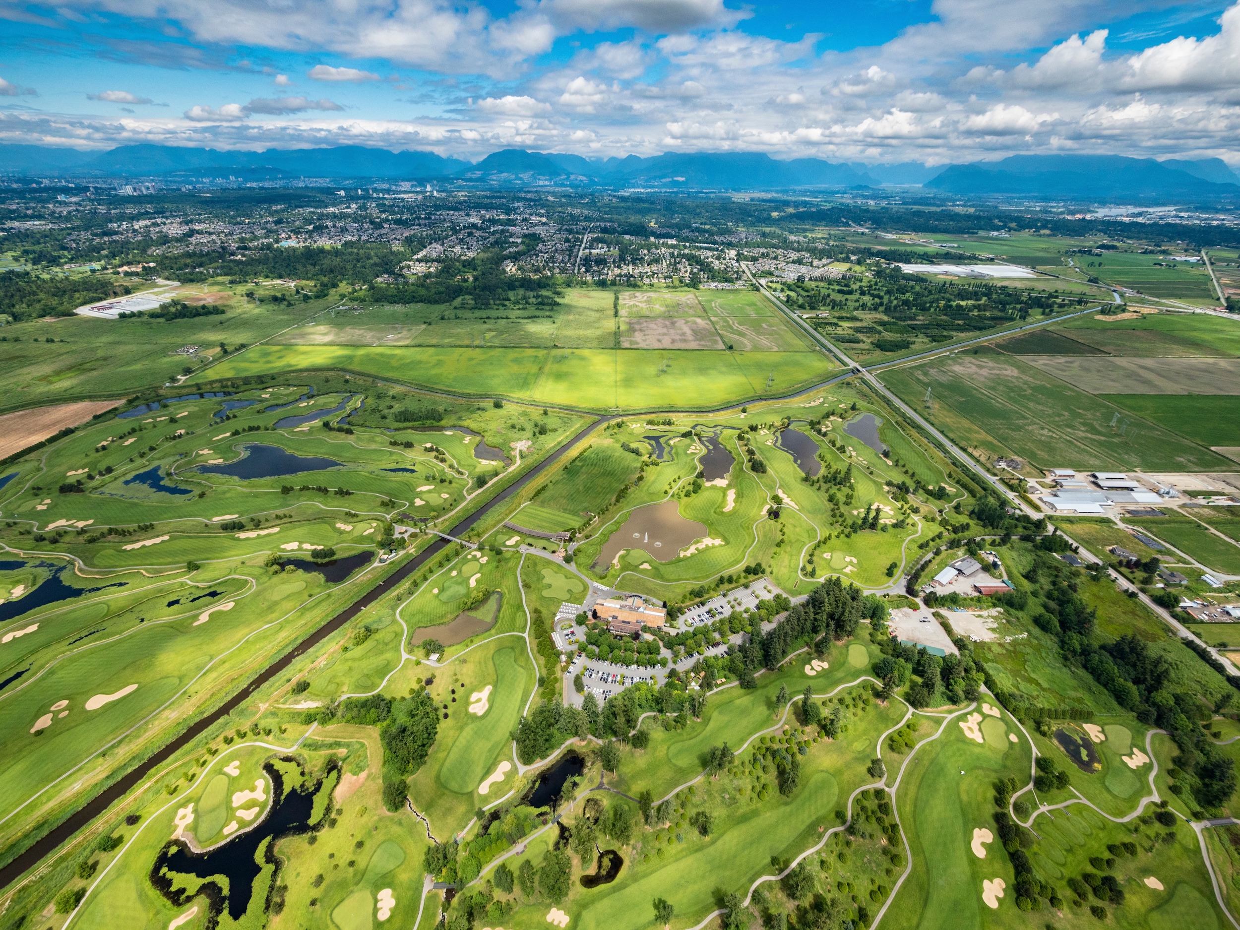 Stock Aerial Photo of Northview Golf Club Surrey BC <a href="https://www.google.com/maps/place/49  06 48.76N122  46 05.26W/" target="_blank">Click To View Location</a>